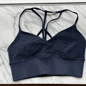 ALO Yoga Dark Navy Strappy Sports Bra